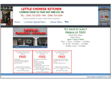 Tablet Screenshot of littlechinesekitchen.com